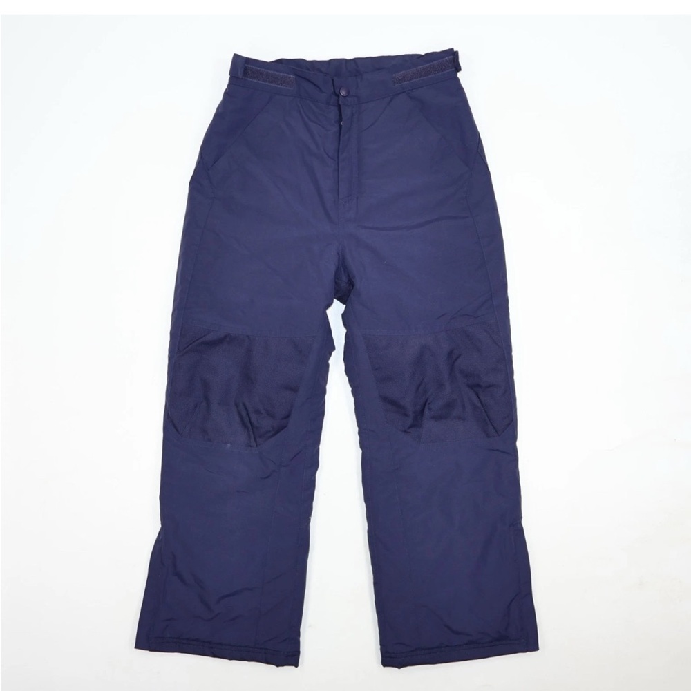 LL Bean Boys Girls Kids Youth Ski Snow Pants Size 16 Insulated  Blue EUC